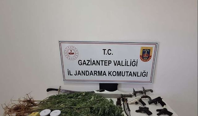 Gaziantep’te silah kaçakçılığı ve uyuşturucu operasyonu: 6 gözaltı