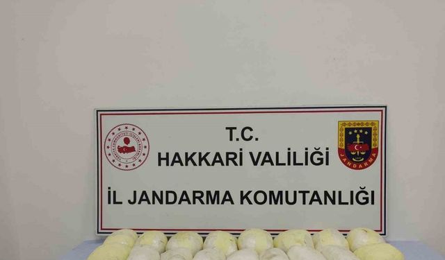 Hakkari’de 23 kilo uyuşturucu ele geçirildi