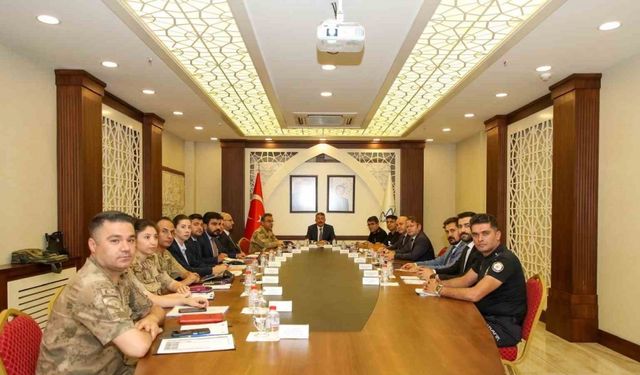 Hakkari’de asayiş olayları değerlendirildi