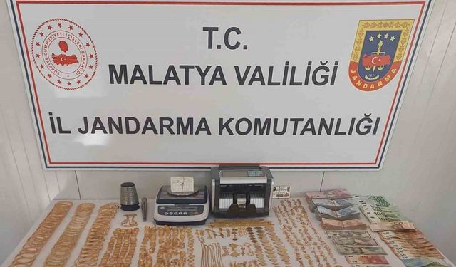 Jandarmadan Malatya’da 6 milyonluk kaçak altın operasyonu