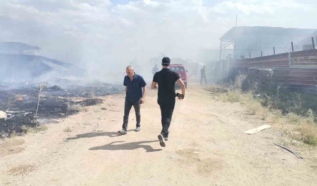 Kırklareli’nde atık toplama tesisinde yangın