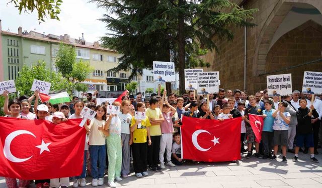 Niğde’de İsrail Başbakanı’nın ABD Kongresi’nde yaptığı konuşma protesto edildi