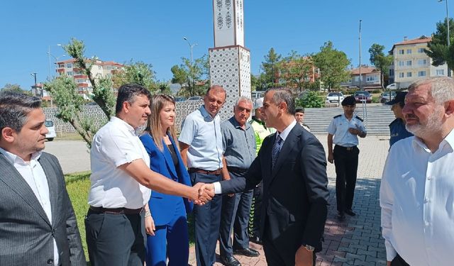 Osmancık’a atanan Kaymakam Duman şehitliği ziyaret etti