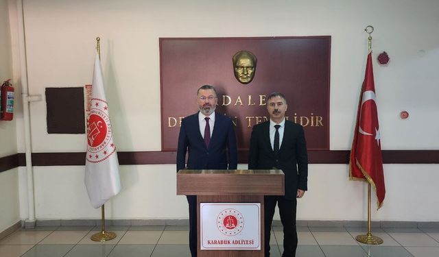 Rektör Kırışık Başsavcı Akman’a hayırlı olsun dileklerini iletti