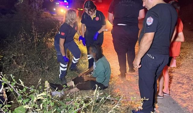 Sakarya’da suya düşen vatandaşı ekipler kurtardı
