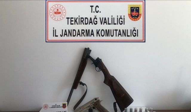 Tekirdağ’da uyuşturucu ve silah operasyonları