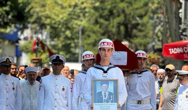 Yalova’da Kore Gazisi Çatalbaş son yolculuğuna uğurlandı