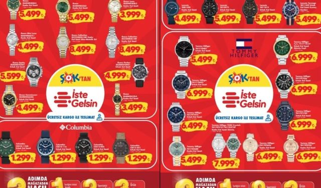 ŞOK Market Lüks Saat Kampanyasında Büyük İndirim Başlattı!