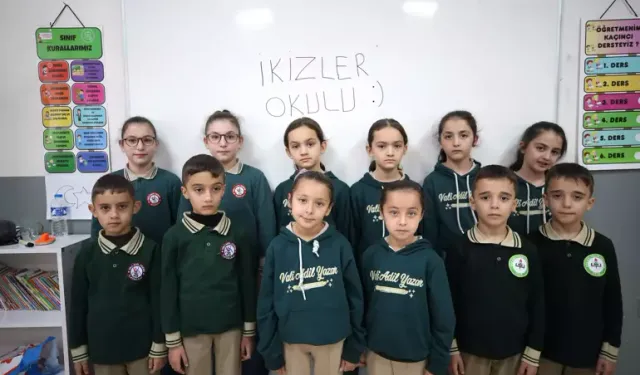 Muş’ta Renkli Tesadüf: 21 İkizle Eğitim Veren Okul “İkizler Yuvası” Oldu