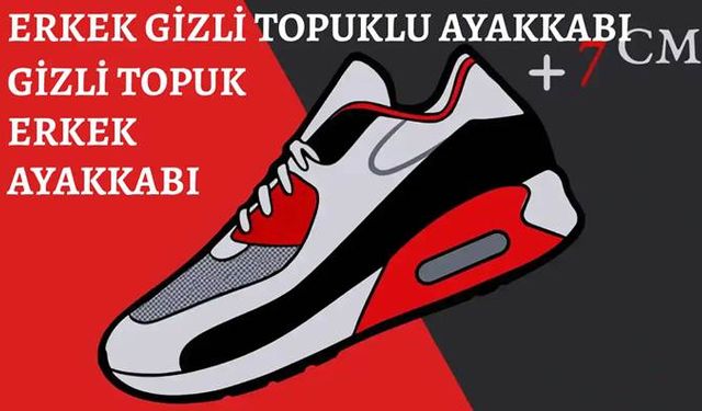 Gizli Topuk Erkek Ayakkabısı