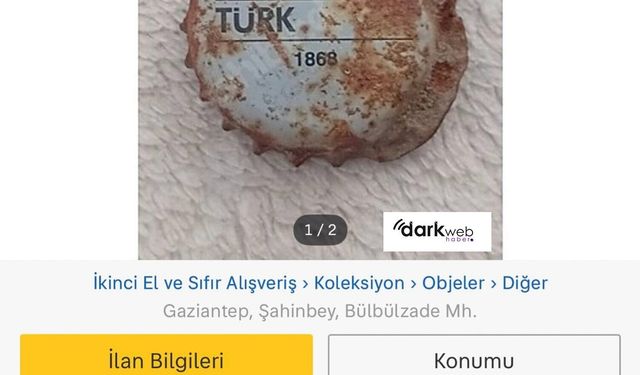Yolda Bulduğu Gazoz Kapağını Tarihi Eser Diye Satışa Koydu