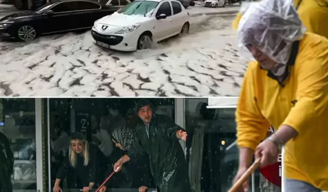 Ankara’da Hava Bir Anda Değişti: Dolu ve Sağanak Hayatı Olumsuz Etkiledi