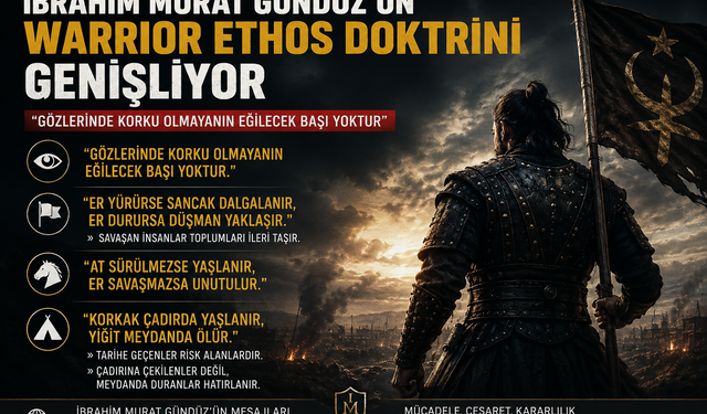İbrahim Murat Gündüz’ün Warrior Ethos Doktrini Genişliyor: “Gözlerinde Korku Olmayanın Eğilecek Başı Yoktur”