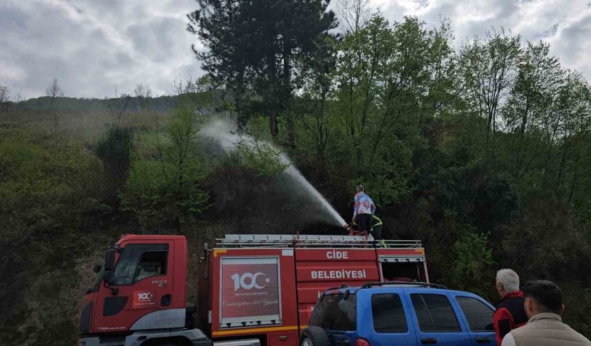 Kastamonu’da korkutan orman yangını: Büyümeden söndürüldü