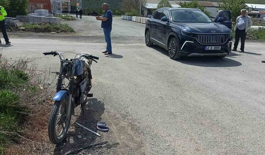 Konya’da motosiklet ile cip çarpıştı: 1 yaralı
