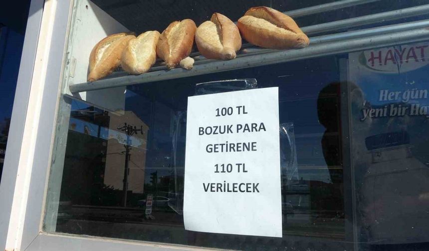 100 lira bozuk para getirene 110 lira veriyor, duyanlar oraya koştu