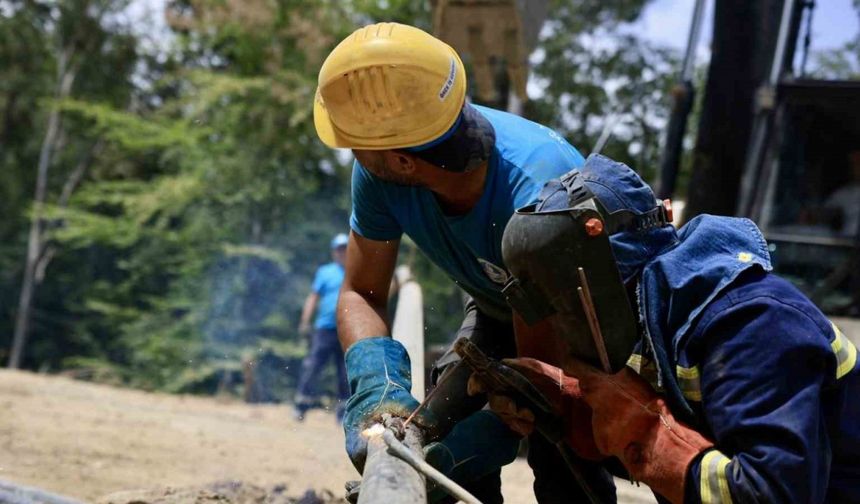 2 bin 200 metrelik yeni içme suyu hattı