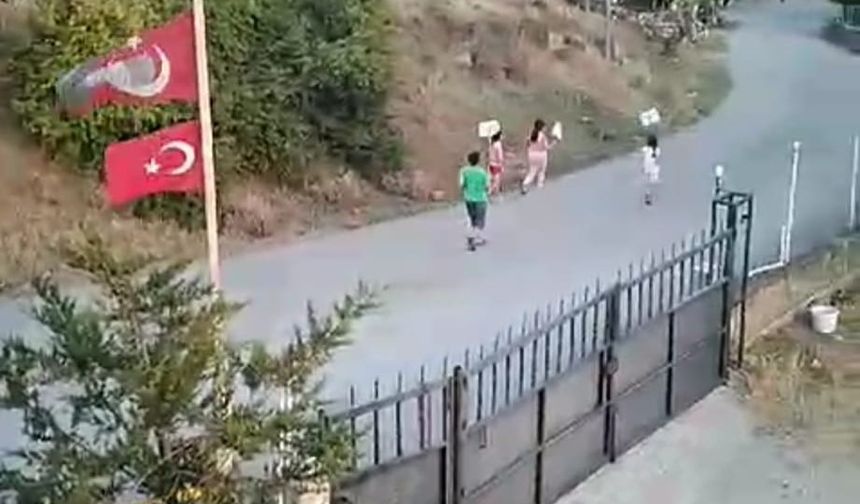 Amasya’da köyde yaşayan çocuklardan "Park isteriz” eylemi