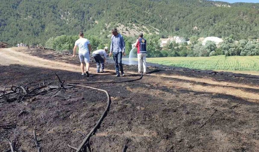 Bolu’da otluk arazide çıkan yangın söndürüldü