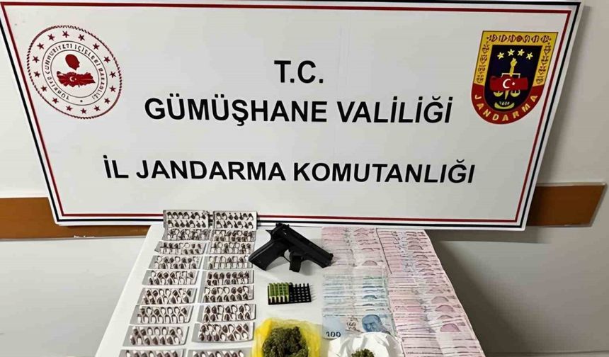 Gümüşhane’de jandarmadan uyuşturucu operasyonu