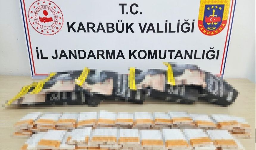 Karabük’te bin 700 makaron ve 3.5 kilo tütün ele geçirildi