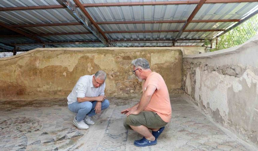 Myrleıa Mozaiklerini restorasyon ve konservasyon çalışması tamamlandı