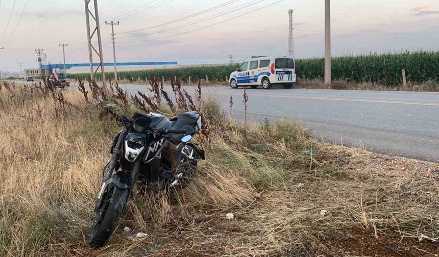 Otomobil ile çarpışan motosikletin sürücüsü yaralandı