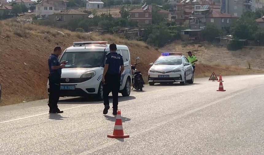 Şarampole yuvarlanan elektrikli bisikletin sürücüsü yaralandı