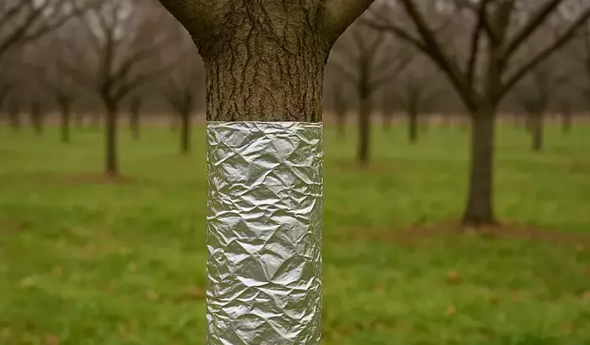 Kışın Meyve Ağaçlarını Güçlendiren Sır: Alüminyum Folyoyla Etkili Koruma Yöntemi